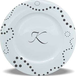 Monogram Plates Dinnerware Custom Porcelain
